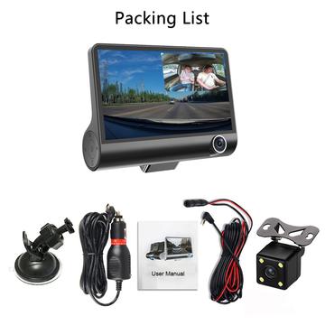ALL-PURPOSE HD 1080P Car DVR 3 Camera Camera Dual Lens with Rear View Video Recorder (1 Set ) - tenydeals
