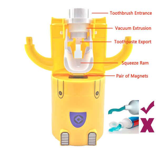 Minion Toothpaste Dispenser & Toothbrush Holder - tenydeals