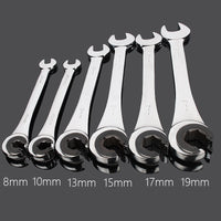 8-19 Mm Tubing Ratchet Combination Wrenches Set