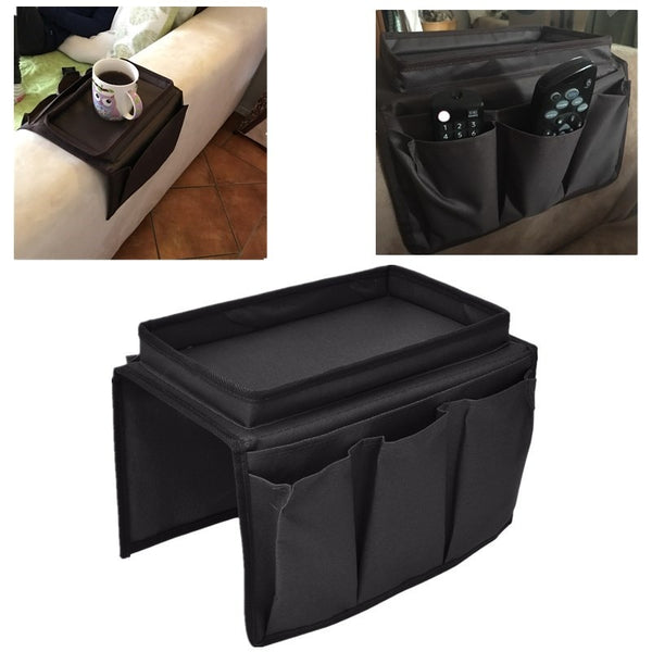 Practical 4 Pockets Sofa Arm Storage Bag Chair - tenydeals